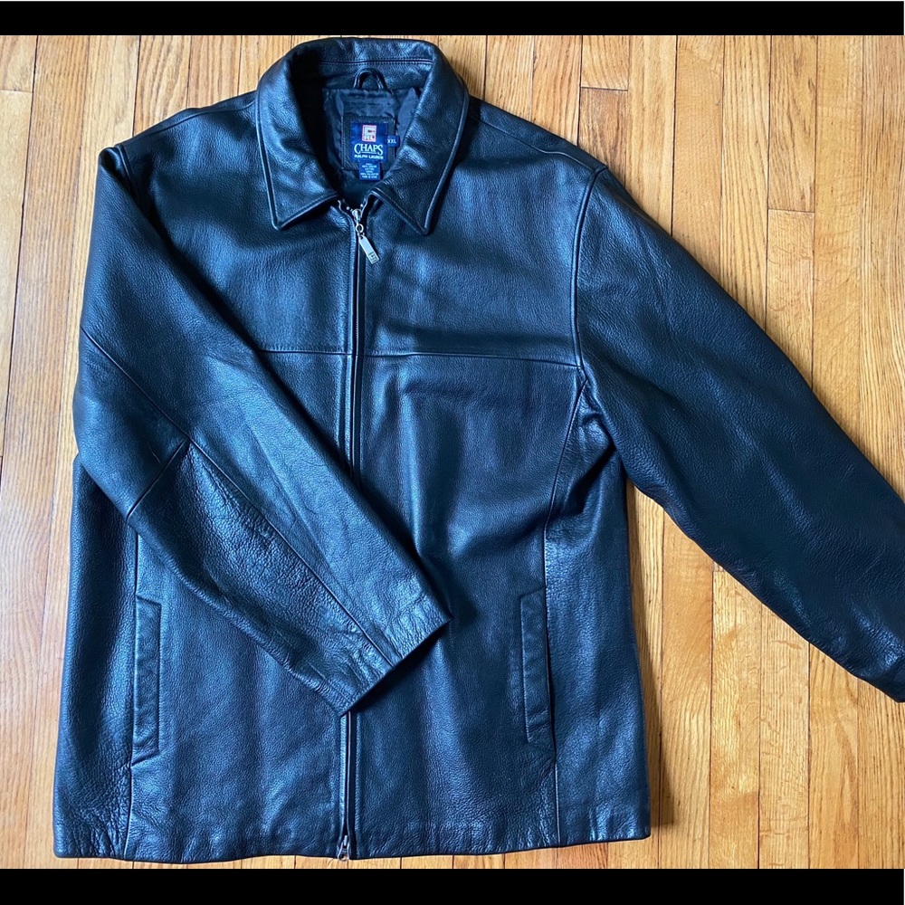 Men’s Leather Jacket Chaps by Ralph Lauren